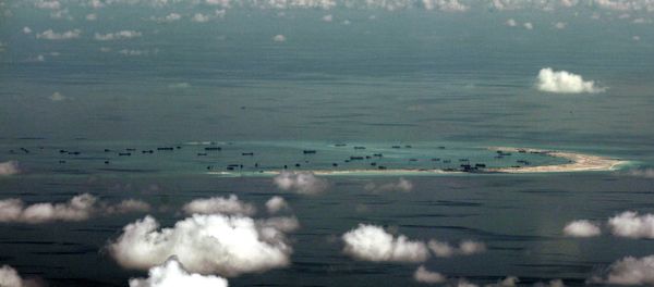 China's alleged on-going reclamation of Mischief Reef in the Spratly Islands. China's alleged on-going reclamation of Mischief Reef in the Spratly Islands. - Sputnik International
