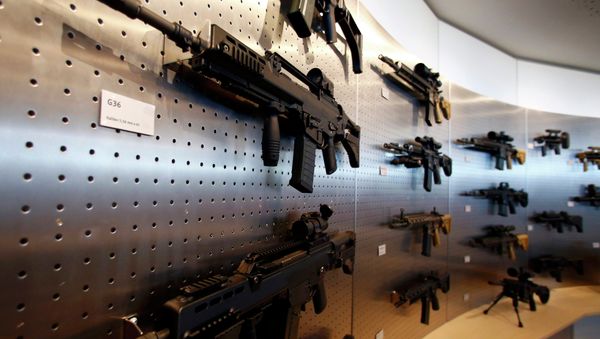 HK G 36 guns are pictured at a show room of arms manufacturer Heckler & Koch 's company headquarters in Oberndorf, Germany. HK G 36 guns are pictured at a show room of arms manufacturer Heckler & Koch 's company headquarters in Oberndorf, Germany. - Sputnik International