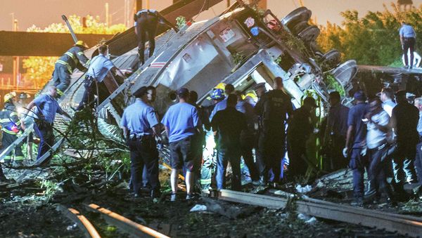 Derailment in the Frankfort section of Philadelphia - Sputnik International