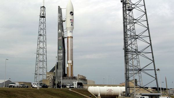 The US Air Force's X-37B Orbital Test Vehicle is attached to a United Launch Alliance Atlas V rocket at the Cape Canaveral Air Force Station in Florida. The US Air Force's X-37B Orbital Test Vehicle is attached to a United Launch Alliance Atlas V rocket at the Cape Canaveral Air Force Station in Florida. - Sputnik International