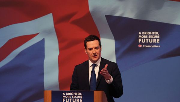 Britain's Chancellor of the Exchequer George Osborne speaks at the Conservative party manifesto launch in Swindon, England Britain's Chancellor of the Exchequer George Osborne speaks at the Conservative party manifesto launch in Swindon, England - Sputnik International
