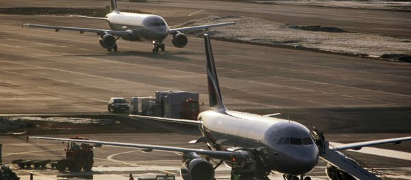 Airbus-319, Airbus-320 and Boeing-767 at Sheremetyevo airport - Sputnik International