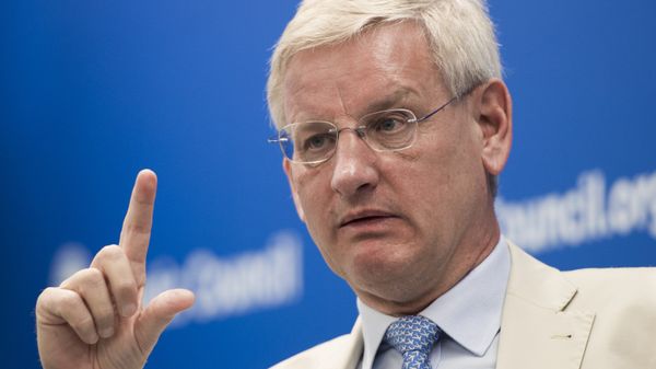 Swedish Minister of Foreign Affairs Carl Bildt speaks about European relations with Russia in July 2014 - Sputnik International