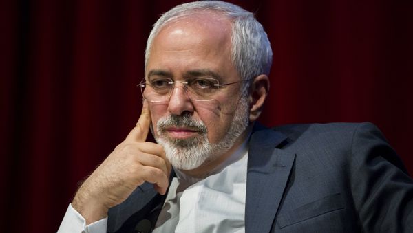 Iranian Foreign Minister Mohammad Javad Zarif speaks at the New York University (NYU) Center on International Cooperation in New York April 29, 2015 - Sputnik International