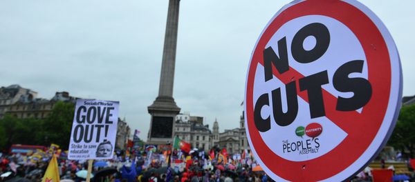 People hold banners and placards as they take part in a march and rally in central London on July 10, 2014. File photo People hold banners and placards as they take part in a march and rally in central London on July 10, 2014. File photo - Sputnik International