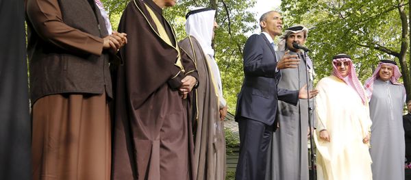 U.S. President Barack Obama speaks while hosting the six-nation Gulf Cooperation Council (GCC) at Camp David in Maryland May 14, 2015 U.S. President Barack Obama speaks while hosting the six-nation Gulf Cooperation Council (GCC) at Camp David in Maryland May 14, 2015 - Sputnik International