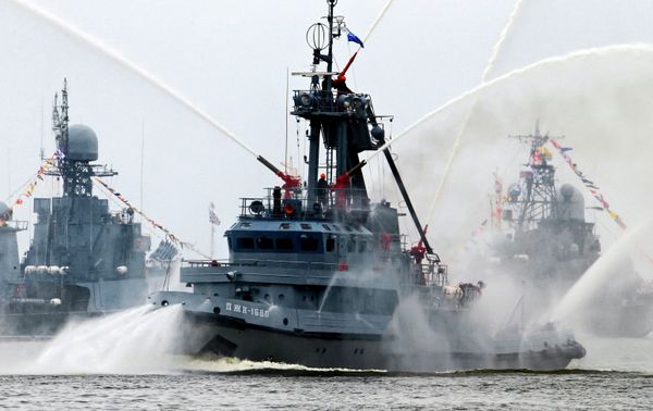 Parade rehearsal for RF Navy Day in Baltiysk Parade rehearsal for RF Navy Day in Baltiysk - Sputnik International