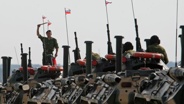 Marine and paratroopers landing drill in Kaliningrad Region Marine and paratroopers landing drill in Kaliningrad Region - Sputnik International
