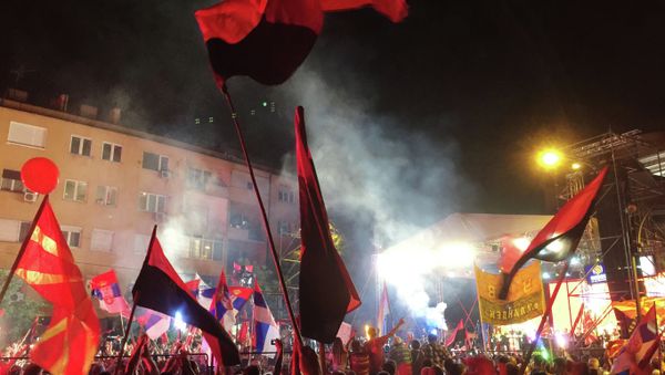 Mass protests in Macedonia - Sputnik International