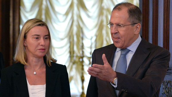 Sergei Lavrov  and Federica Mogherini - Sputnik International