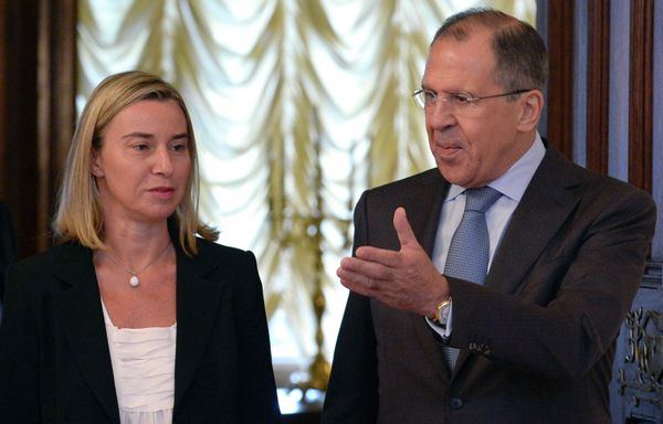 Sergei Lavrov and Federica Mogherini Sergei Lavrov and Federica Mogherini - Sputnik International