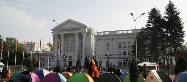 Anti-government protests in Macedonia Anti-government protests in Macedonia - Sputnik International