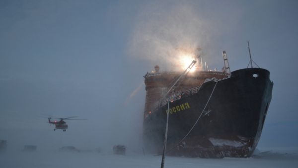 Russian polar explorers start setting up SP-40 drifting station - Sputnik International