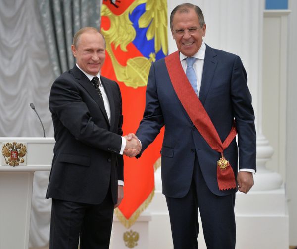 Putin Praises Russian Diplomats for Contributing to Stabilisation in Syria Putin Praises Russian Diplomats for Contributing to Stabilisation in Syria - Sputnik International