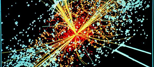 Following a collision of two protons, a Higgs boson is produced which decays into two jets of hadrons and two electrons. - Sputnik International