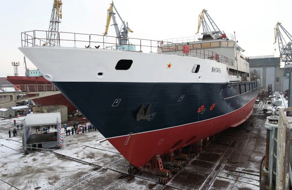 Launching oceanographic ship Yantar Launching oceanographic ship Yantar - Sputnik International