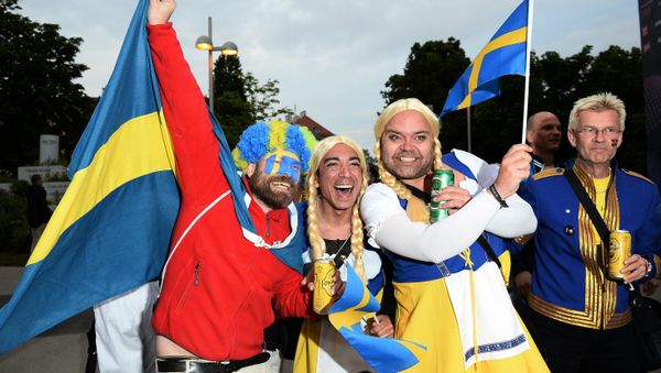 Swedes with flags - Sputnik International