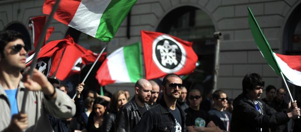 Members of neo-fascit association Casa Pound Italia. File photo Members of neo-fascit association Casa Pound Italia. File photo - Sputnik International