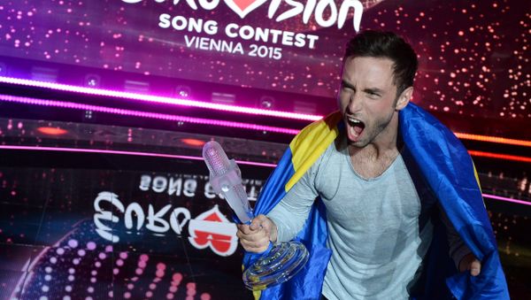 Mons Peter Albert Salen Selmerlew (Sweden) - the winner of the international song contest the Eurovision 2015 in Vienna Mons Peter Albert Salen Selmerlew (Sweden) - the winner of the international song contest the Eurovision 2015 in Vienna - Sputnik International