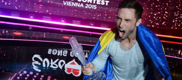 Mons Peter Albert Salen Selmerlew (Sweden) - the winner of the international song contest the Eurovision 2015 in Vienna Mons Peter Albert Salen Selmerlew (Sweden) - the winner of the international song contest the Eurovision 2015 in Vienna - Sputnik International
