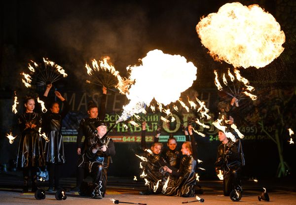 Fire Carnival in Moscow Fire Carnival in Moscow - Sputnik International