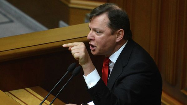 Radical Party leader Oleh Lyashko at a Verkhovna Rada meeting. - Sputnik International