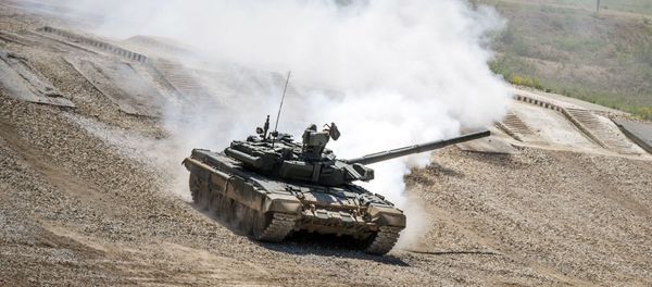 Tank T-72B3 during equipment demonstration at the International Military-Technical Forum “ARMY-2015” in Moscow region Tank T-72B3 during equipment demonstration at the International Military-Technical Forum “ARMY-2015” in Moscow region - Sputnik International