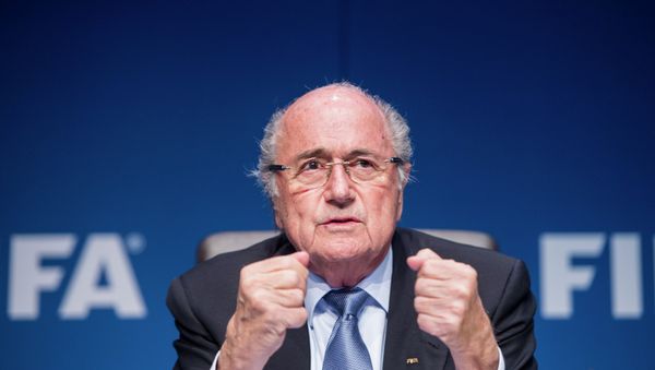 FIFA President Sepp Blatter is up for reelection to his post just one day after seven FIFA officials were arrested on charges of racketeering, bribery and wire fraud. FIFA President Sepp Blatter is up for reelection to his post just one day after seven FIFA officials were arrested on charges of racketeering, bribery and wire fraud. - Sputnik International