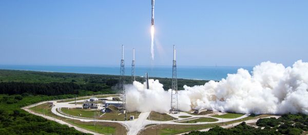 A ULA Atlas V rocket lifts off from Cape Canaveral Air Force Station in Cape Canaveral, Fla. on Wednesday, May 20, 2015. A ULA Atlas V rocket lifts off from Cape Canaveral Air Force Station in Cape Canaveral, Fla. on Wednesday, May 20, 2015. - Sputnik International