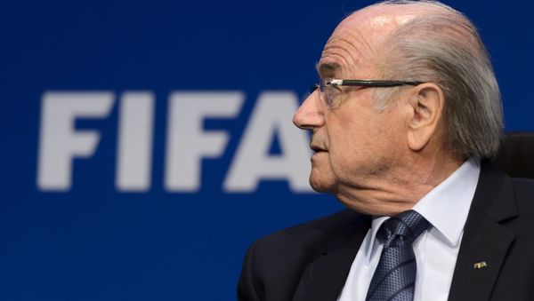 FIFA president Sepp Blatter attends a press conference on May 30, 2015 in Zurich after being re-elected during the FIFA Congress FIFA president Sepp Blatter attends a press conference on May 30, 2015 in Zurich after being re-elected during the FIFA Congress - Sputnik International