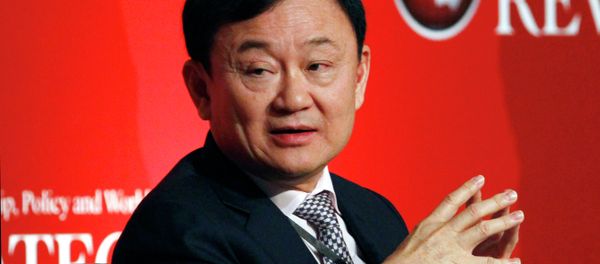Former Thai Prime Minister Thaksin Shinawatra pauses during a business forum and the formal launch of the Indonesian Journal of Leadership, Policy and World Affairs Strategic Review in Jakarta, Indonesia - Sputnik International