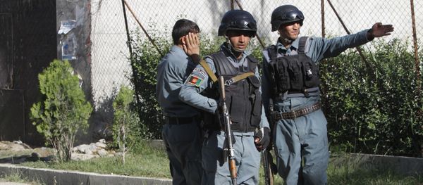 Afghanistan security forces inspect the site of attack in Kabul, Afghanistan, Wednesday, May 27, 2015 Afghanistan security forces inspect the site of attack in Kabul, Afghanistan, Wednesday, May 27, 2015 - Sputnik International