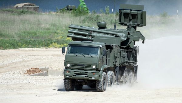 Military equipment displayed in the run-up to Army-2015 international forum - Sputnik International