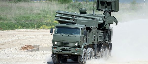 Military equipment displayed in the run-up to Army-2015 international forum - Sputnik International