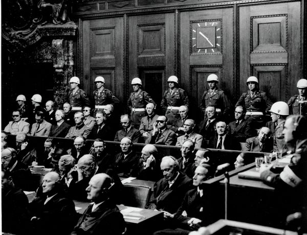 In this Sept. 30, 1946 b/w file picture defendants hear parts of the verdict in the Palace of Justice at the Nuremberg War Crimes Trial in Germany on Sept. 30, 1946 In this Sept. 30, 1946 b/w file picture defendants hear parts of the verdict in the Palace of Justice at the Nuremberg War Crimes Trial in Germany on Sept. 30, 1946 - Sputnik International