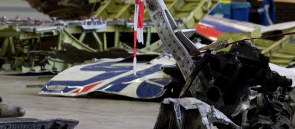Parts of the wreckage of the Malaysia Airlines Flight 17 are displayed in a hangar at Gilze-Rijen airbase, Netherlands Parts of the wreckage of the Malaysia Airlines Flight 17 are displayed in a hangar at Gilze-Rijen airbase, Netherlands - Sputnik International