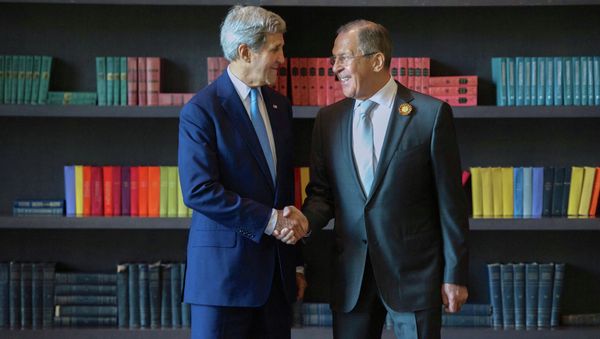 Russian Foreign Minister Sergey Lavrov meets with US Secretary of State John Kerry Russian Foreign Minister Sergey Lavrov meets with US Secretary of State John Kerry - Sputnik International