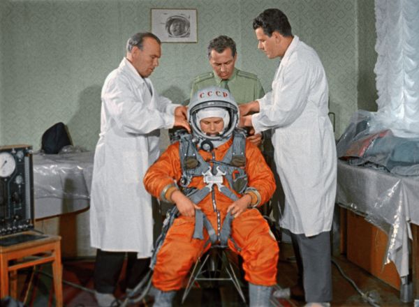 Valentina Tereshkova before lift-off - Sputnik International
