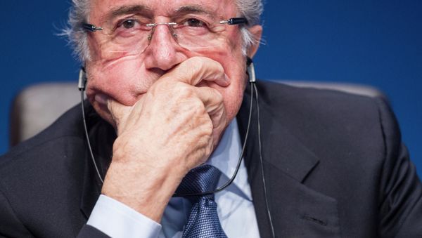FIFA President Joseph Blatter s attends a news conference following the FIFA Executive Committee meeting in Zurich, Switzerland - Sputnik International