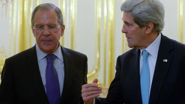 Russian Foreign Minister Sergei Lavrov, left, and US Secretary of State John Kerry Russian Foreign Minister Sergei Lavrov, left, and US Secretary of State John Kerry - Sputnik International