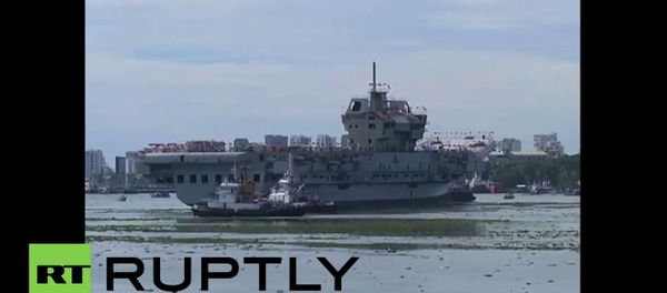 India: First EVER indigenously built INS Vikrant aircraft carrier undocks successfully India: First EVER indigenously built INS Vikrant aircraft carrier undocks successfully - Sputnik International