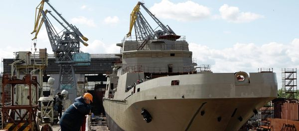 Landing craft Ivan Gren at Yantar Shipyard Landing craft Ivan Gren at Yantar Shipyard - Sputnik International