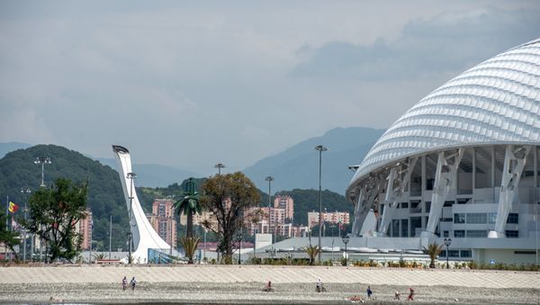 View of the Olympic Cauldron and Fisht Stadium in Sochi's Olympic Park. - Sputnik International