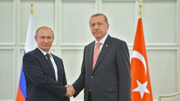 Russian President Vladimir Putin and his Turkish counterpart Recep Tayyip Erdogan Russian President Vladimir Putin and his Turkish counterpart Recep Tayyip Erdogan - Sputnik International