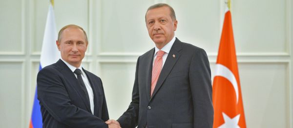 Russian President Vladimir Putin and his Turkish counterpart Recep Tayyip Erdogan Russian President Vladimir Putin and his Turkish counterpart Recep Tayyip Erdogan - Sputnik International