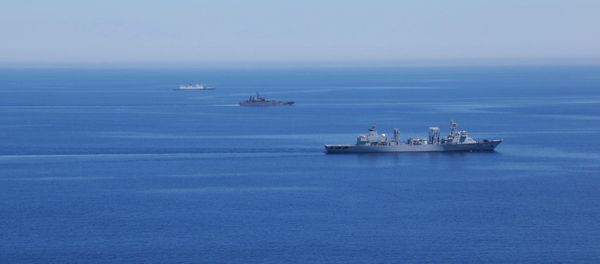 Up to 10 warships and support vessels are permanently deployed in the Mediterranean Sea, Russian Black Sea Fleet Commander Admiral Alexander Vitko told reporters on Thursday in Sevastopol. Up to 10 warships and support vessels are permanently deployed in the Mediterranean Sea, Russian Black Sea Fleet Commander Admiral Alexander Vitko told reporters on Thursday in Sevastopol. - Sputnik International