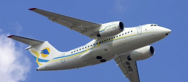 New An-148 regional twin-jet passenger aircraft during its first flight from the Antonov aircraft factory in Kiev, Ukraine New An-148 regional twin-jet passenger aircraft during its first flight from the Antonov aircraft factory in Kiev, Ukraine - Sputnik International