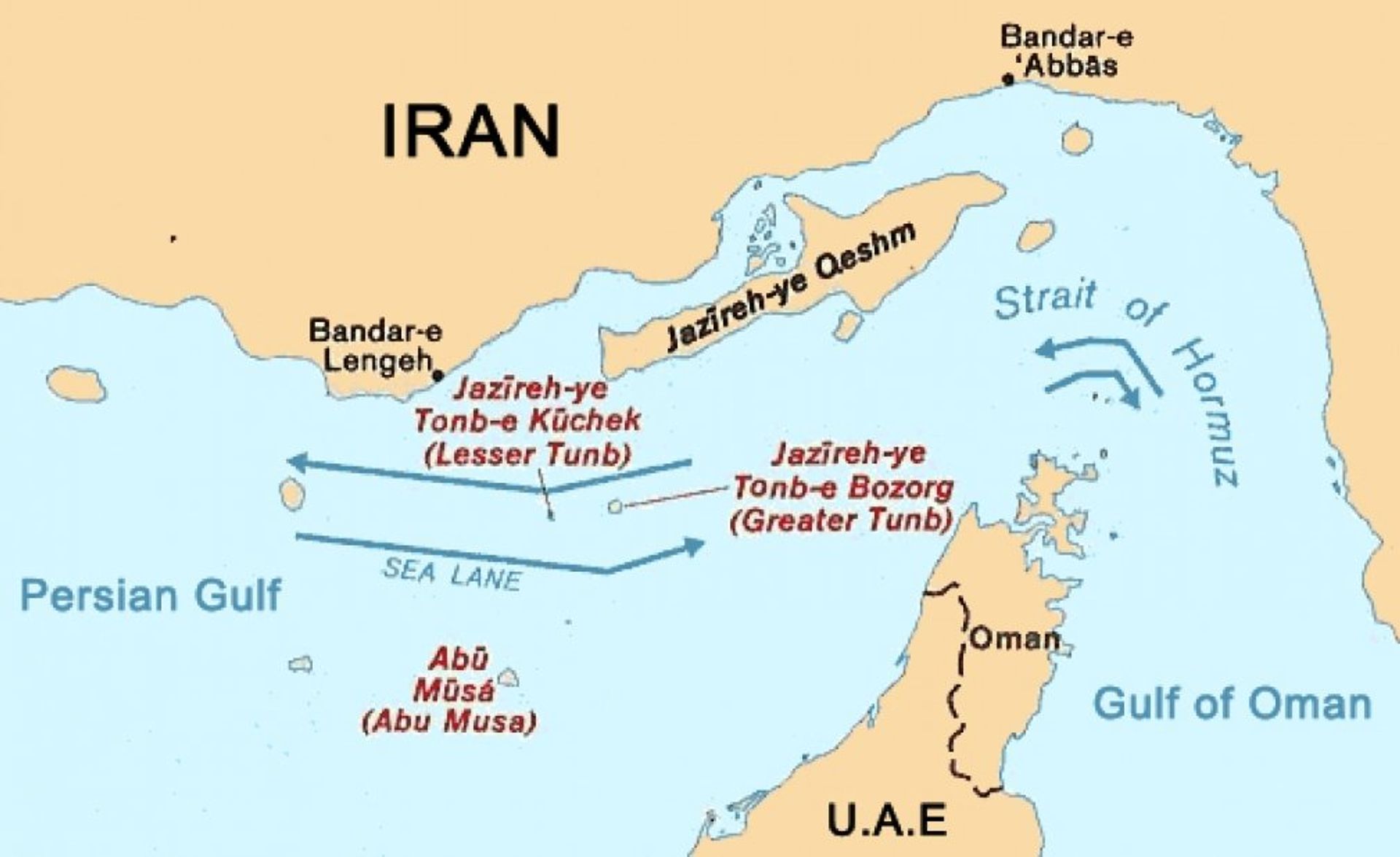 Map of Strait of Hormuz Map of Strait of Hormuz - Sputnik International, 1920, 30.12.2024