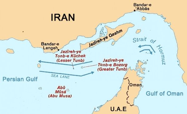 Map of Strait of Hormuz Map of Strait of Hormuz - Sputnik International