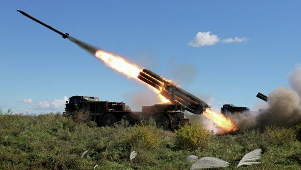 BM-27 Uragan self-propelled multiple rocket launcher system - Sputnik International
